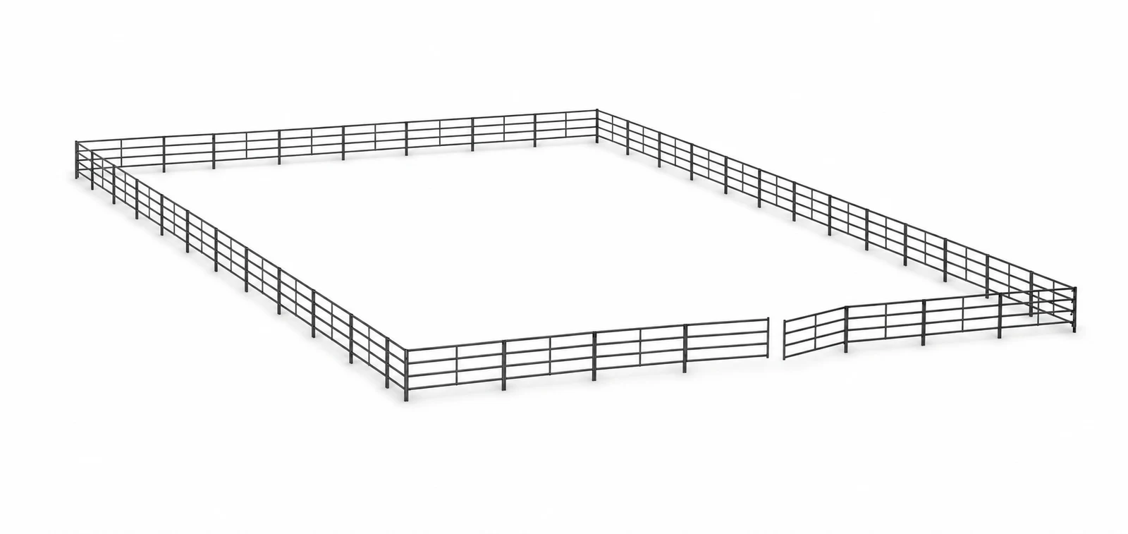 120Ft X 200Ft Riding Arena 4 Rail