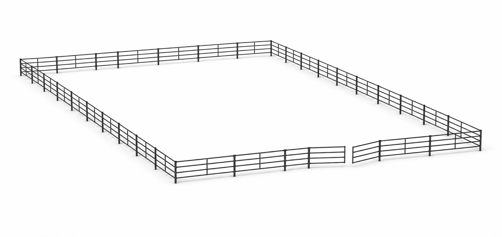 120Ft X 200Ft Riding Arena 5 Rail