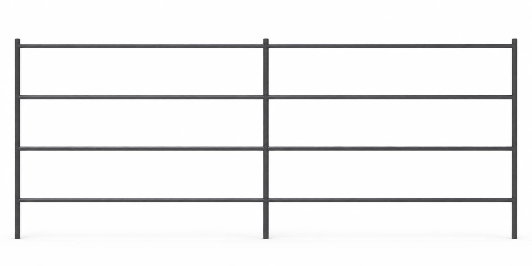 12 ft x 5 ft 4-Rail Horse Corral Panel