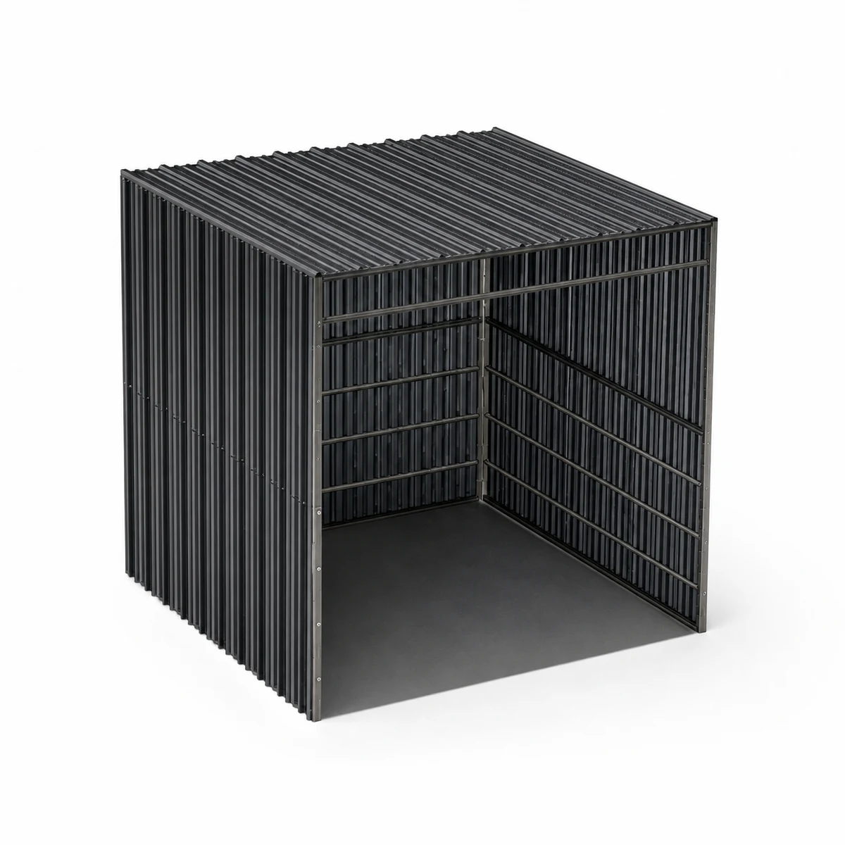 12x12 3-Sided Enclosed Shelter