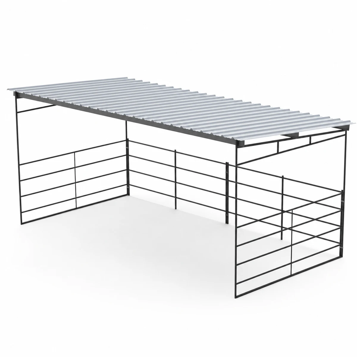 12x24 Shelter, Sloped Roof