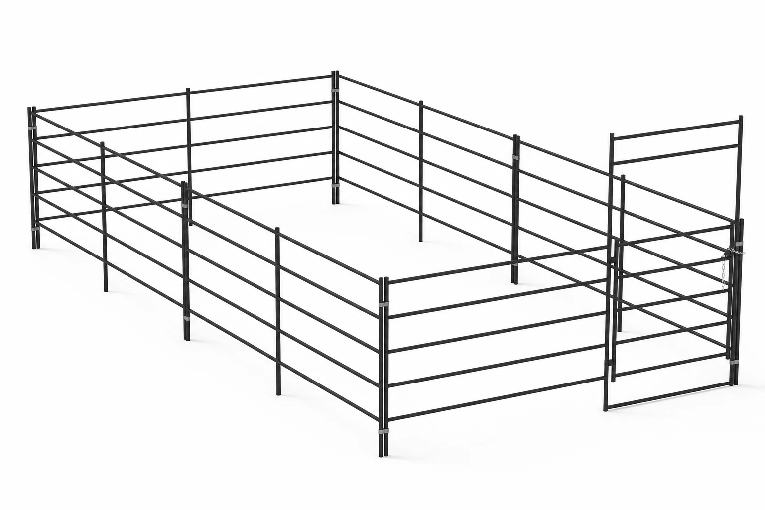 12x24 Horse Stall Kit 5-Rail