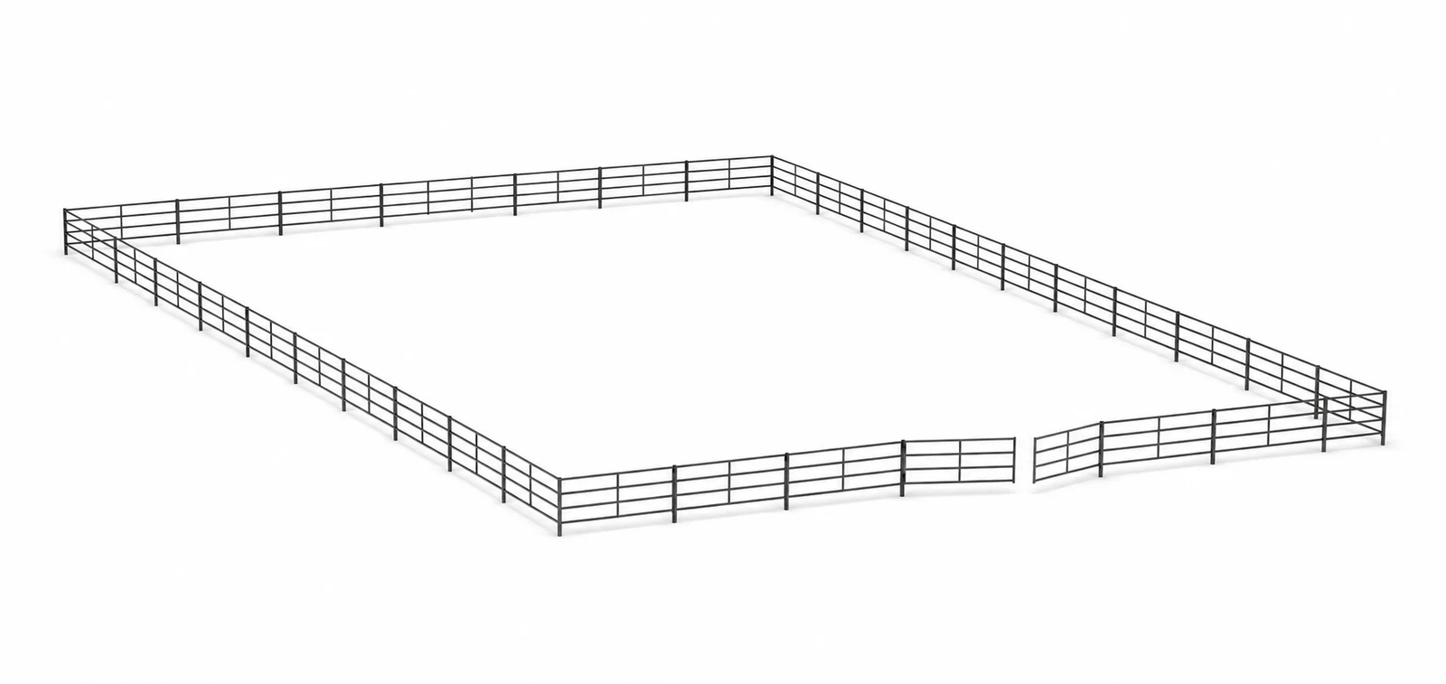 140Ft X 240Ft Riding Arena 4 Rail