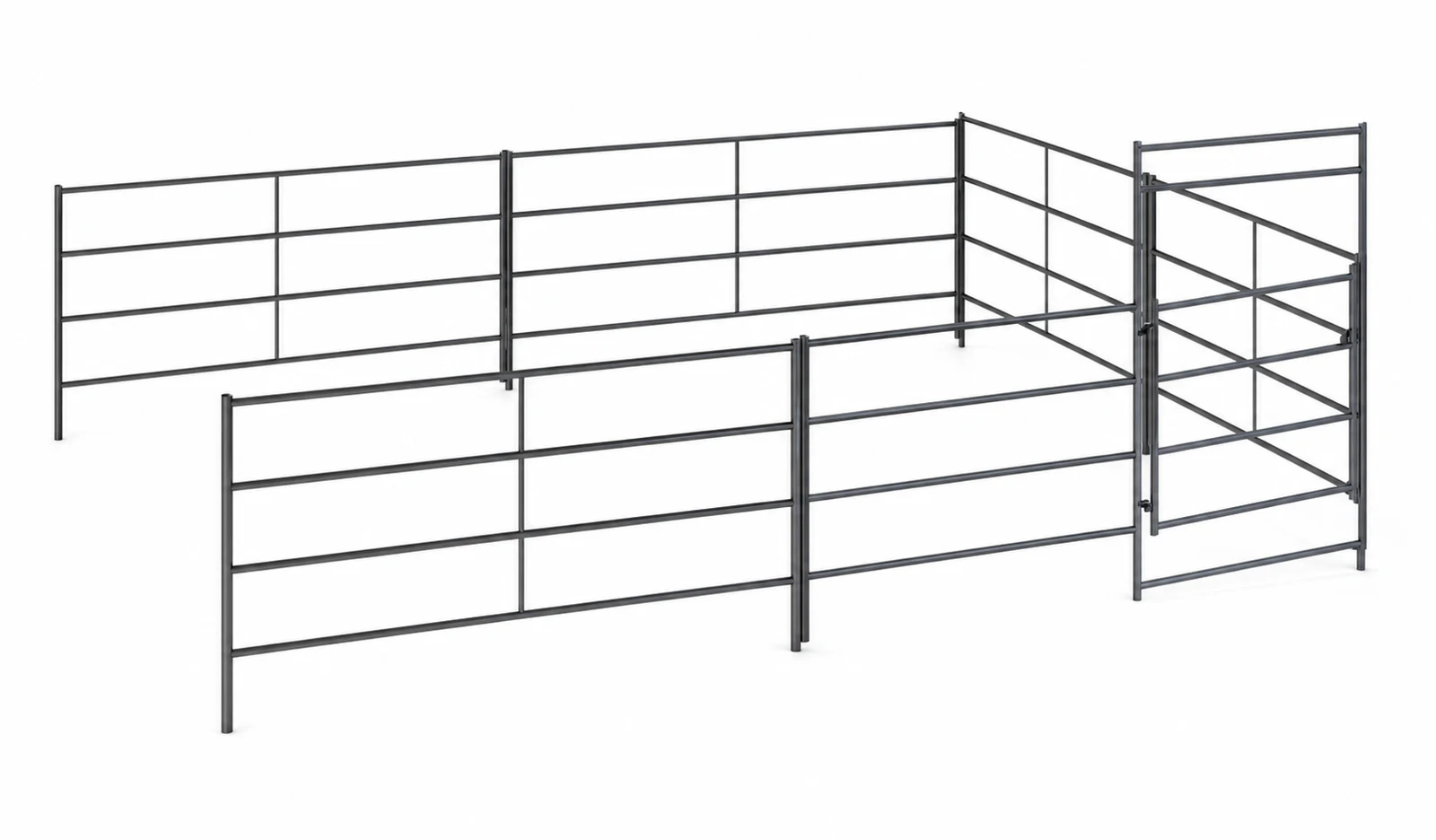 24X24 Add-On Stall 4 Rail