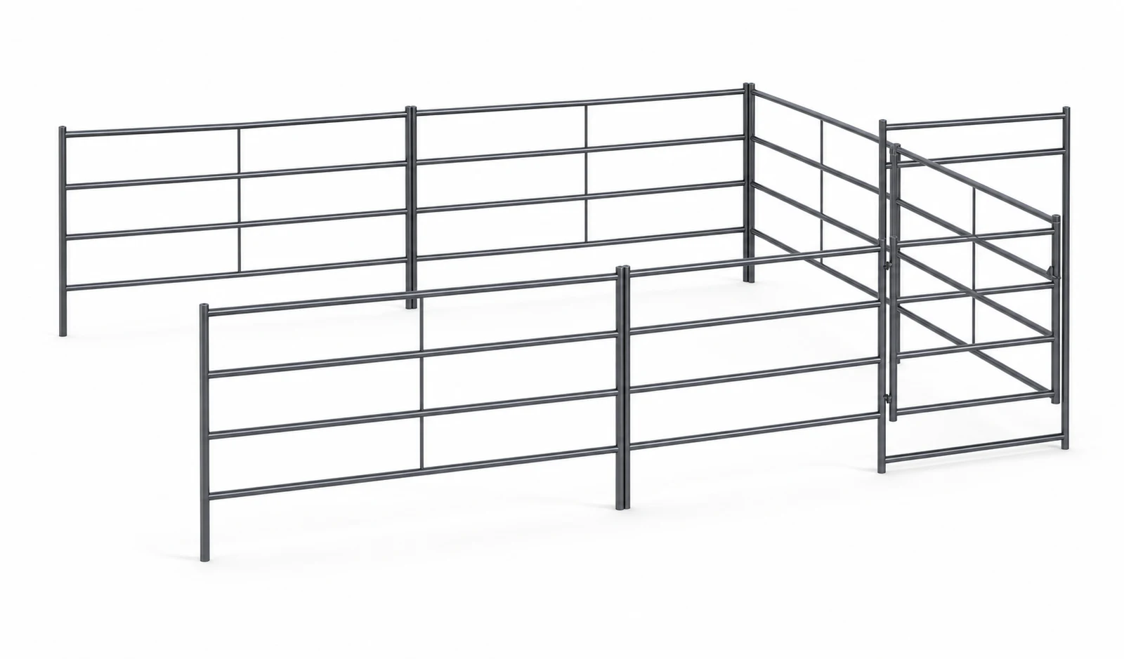24X24 Add-On Stall 5 Rail
