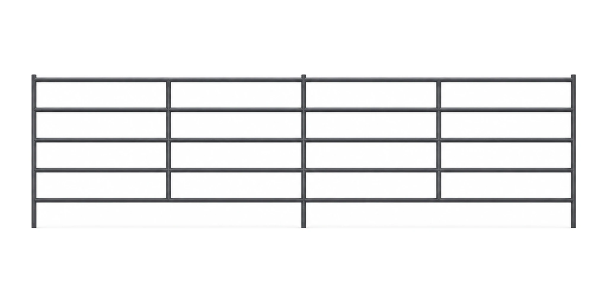 24 ft x 6 ft 6-Rail Mustang Corral Panel