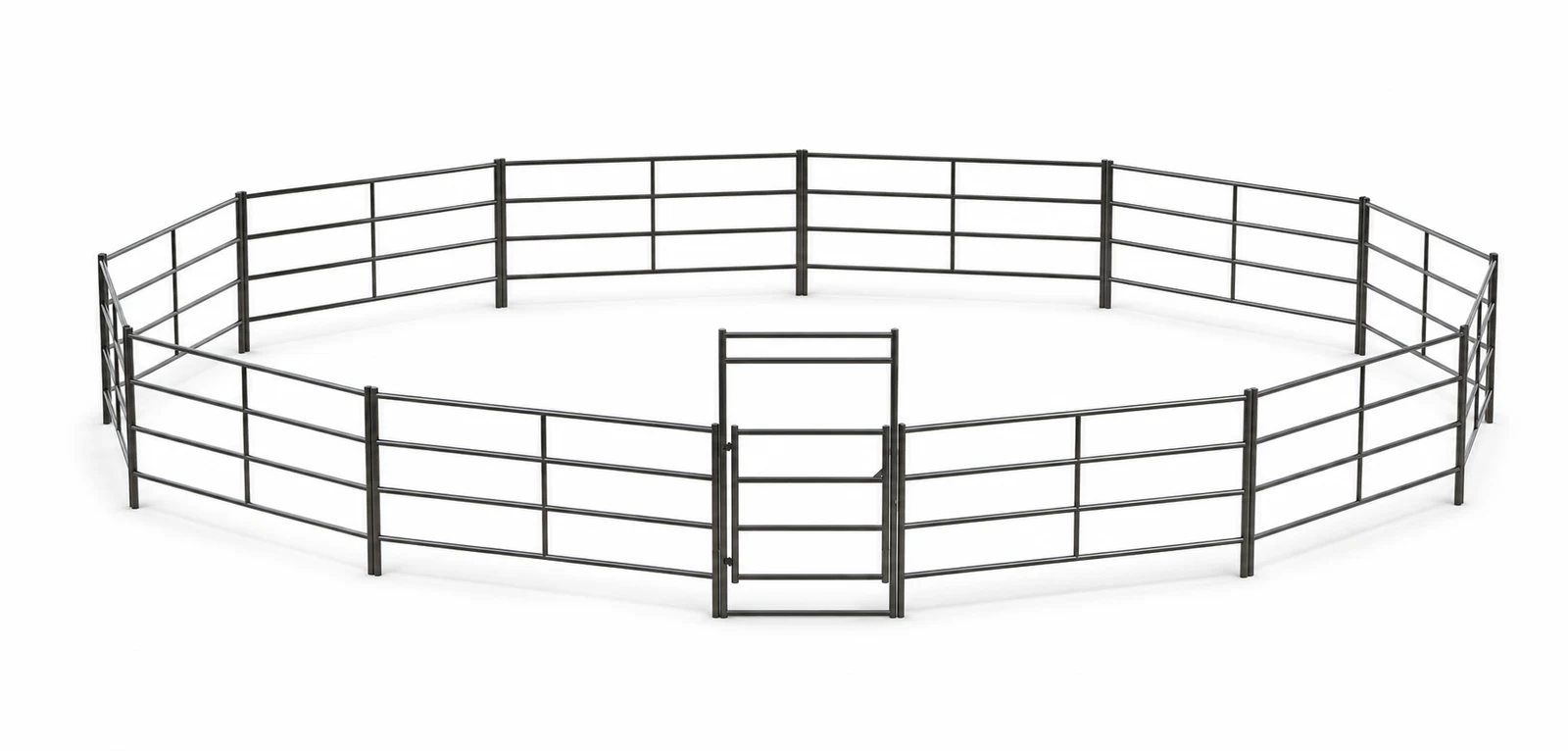 40ft Round Pen 4-Rail