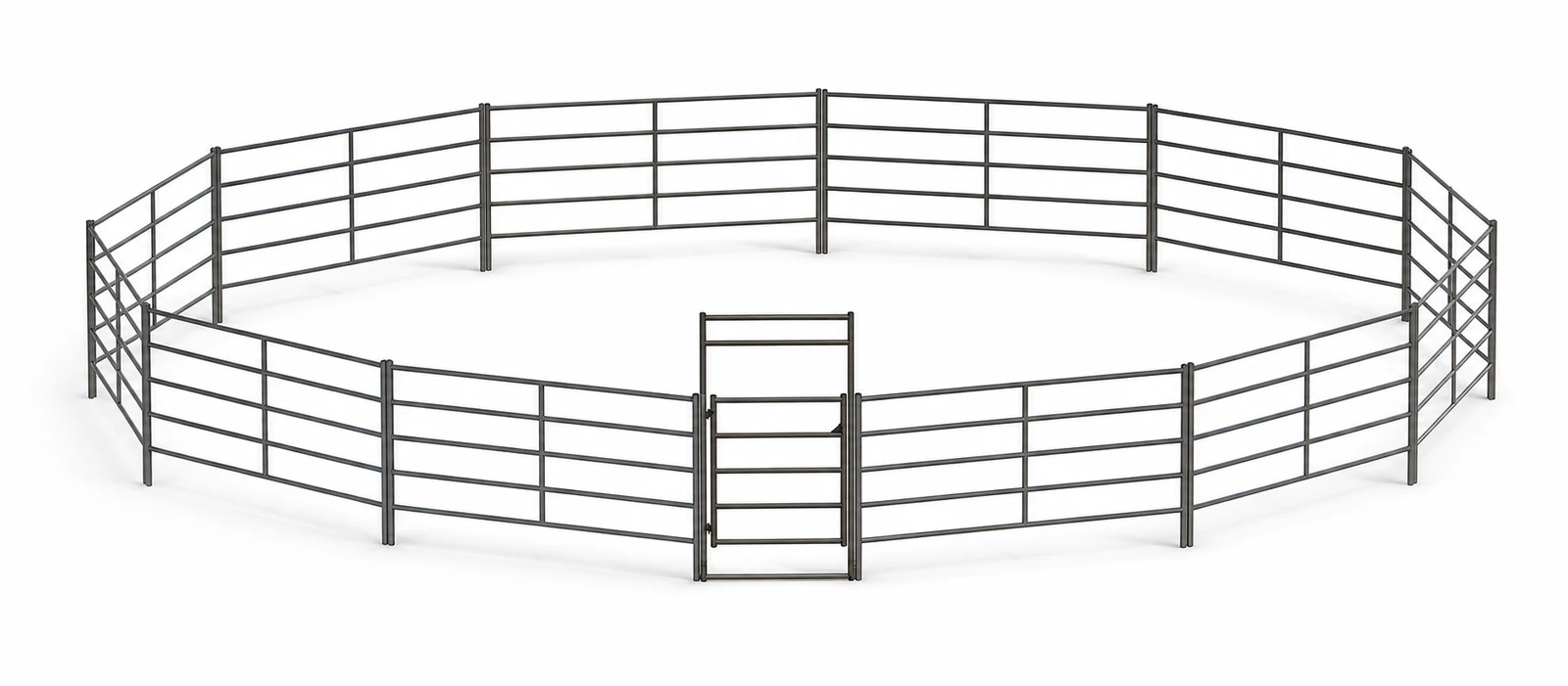 40ft Round Pen 5-Rail