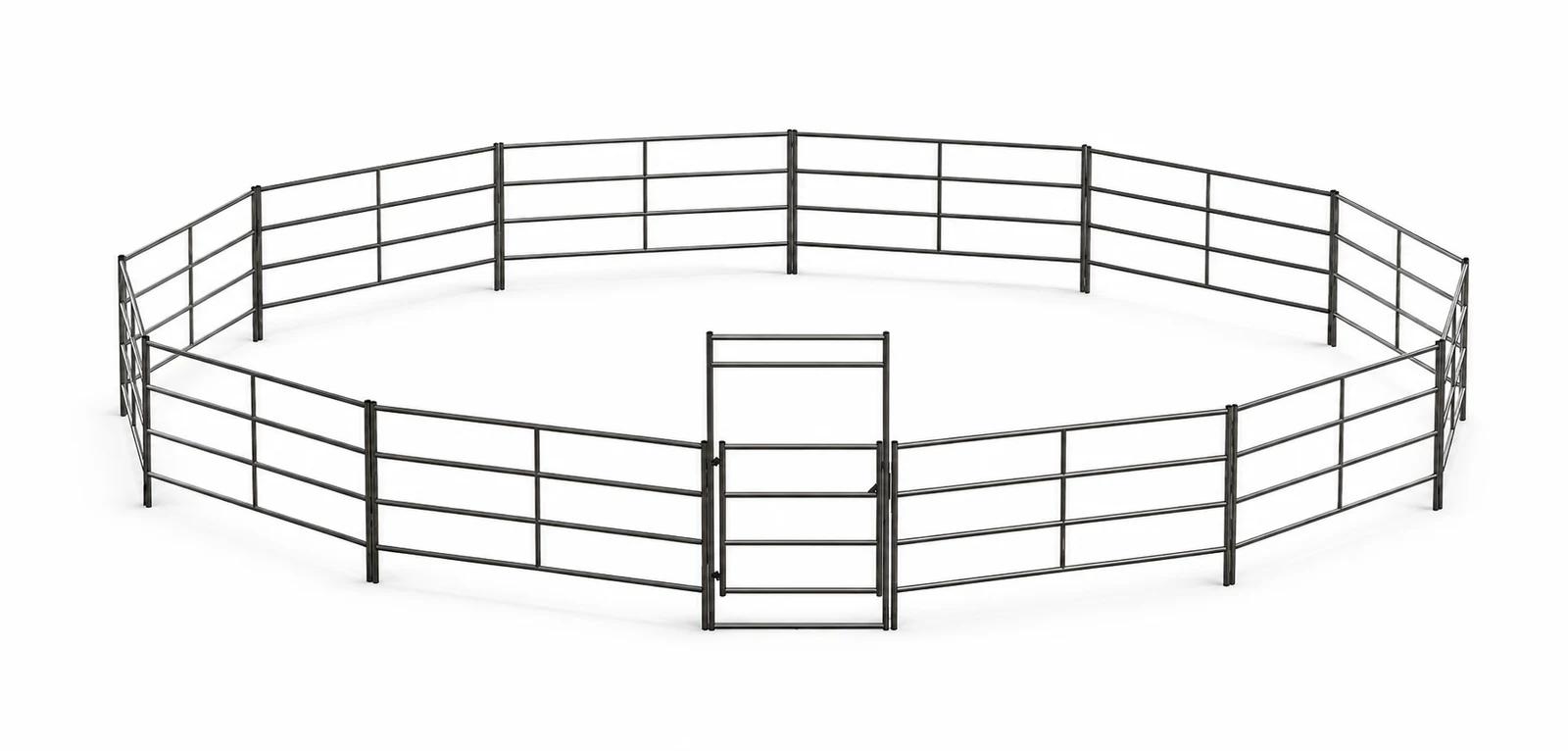 50ft Round Pen 4-Rail