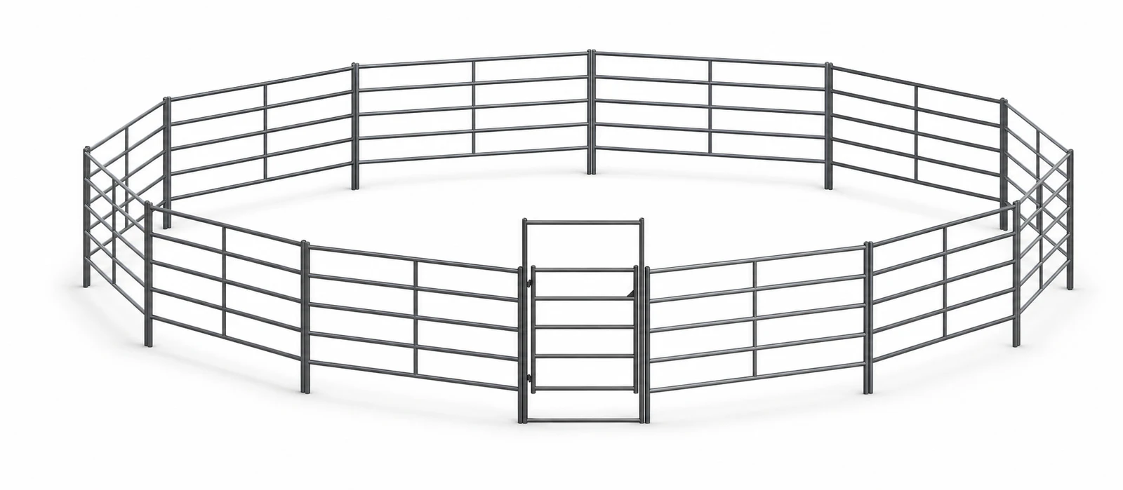 50ft Round Pen 5-Rail
