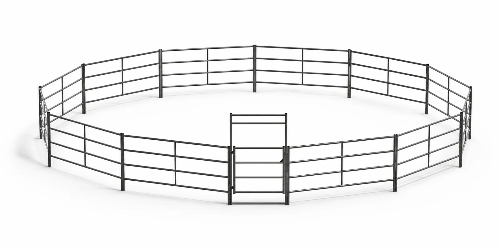 60ft Round Pen 4-Rail