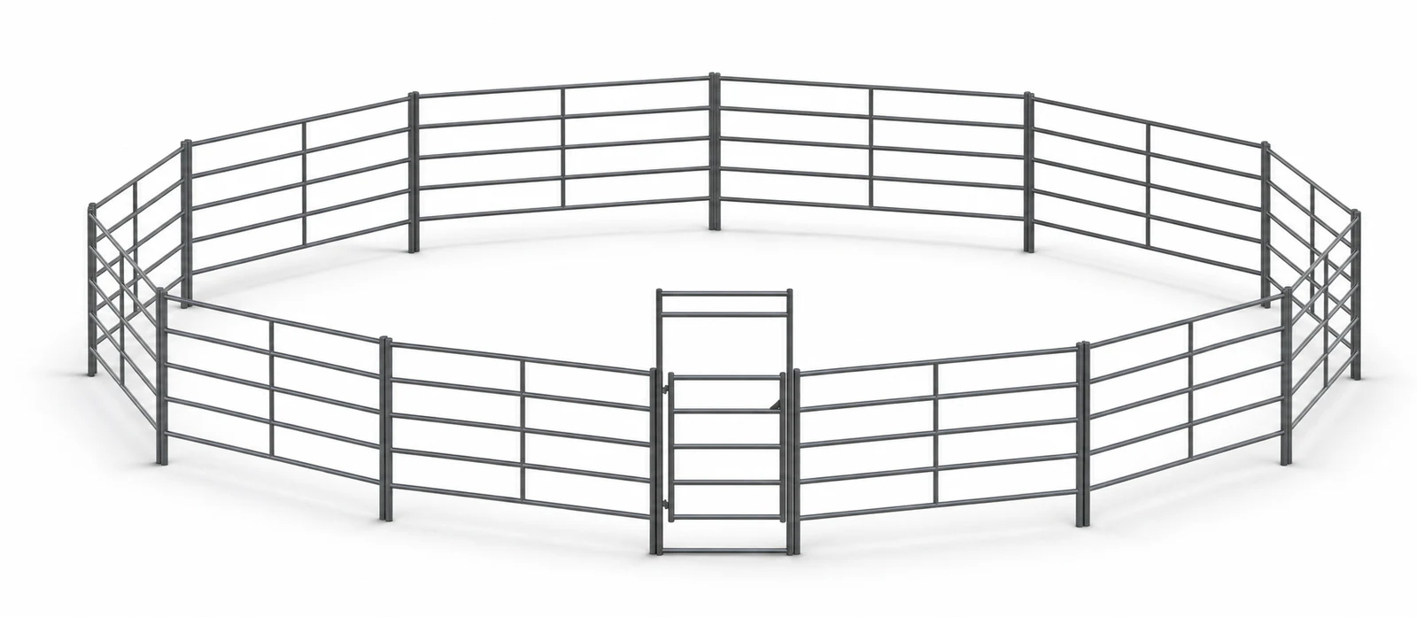 60ft Round Pen 5-Rail