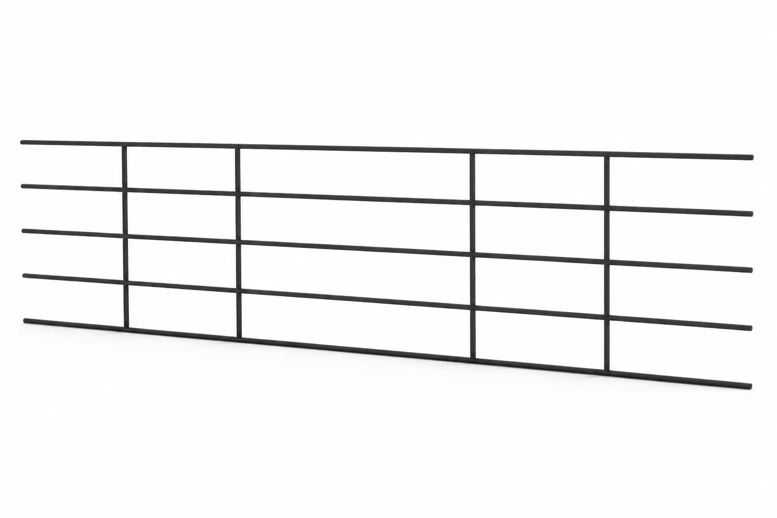 20Ft Continuous Fence Panel 5 Rail