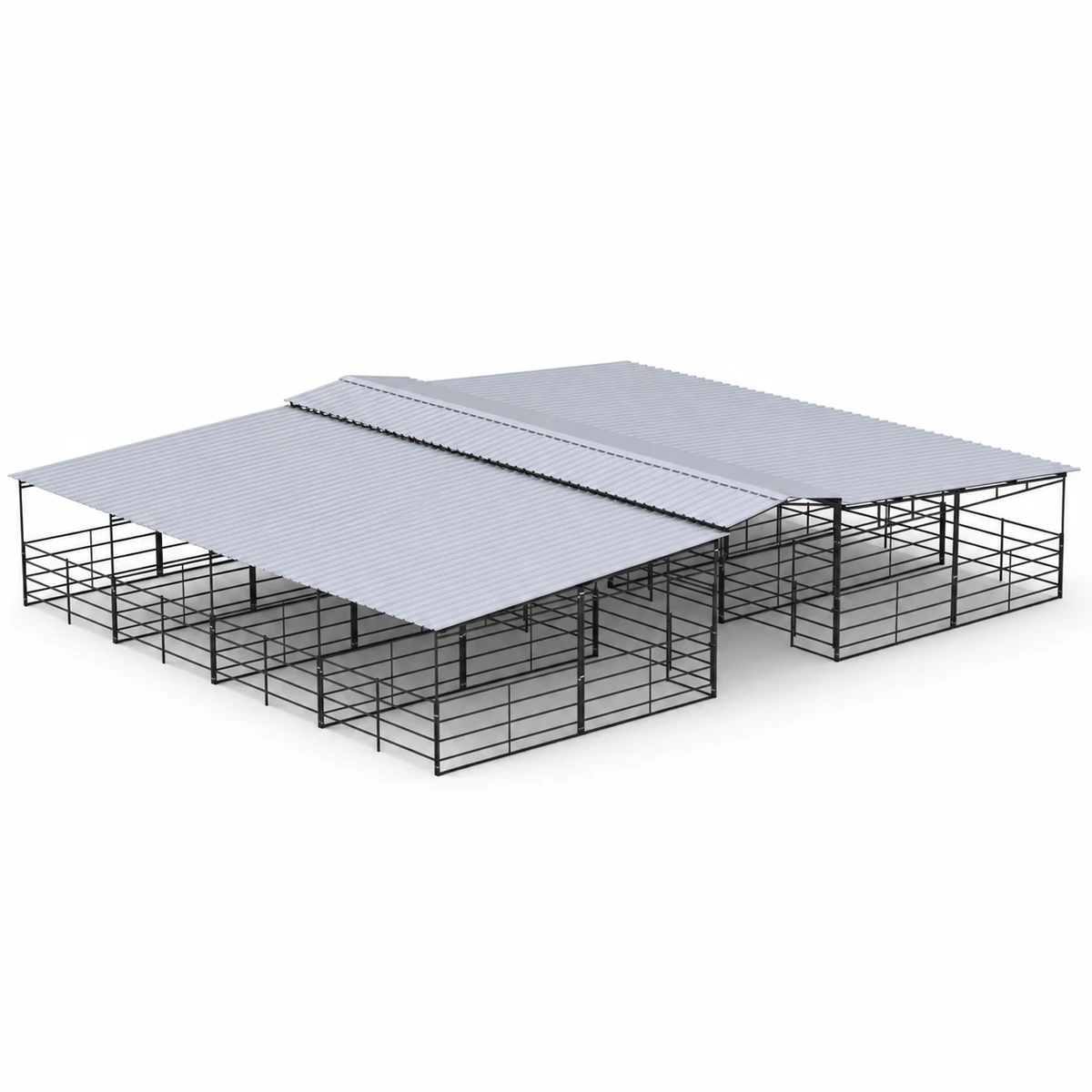 Mare Motel, 8 12x24 Stalls Fully Covered 4-Rail
