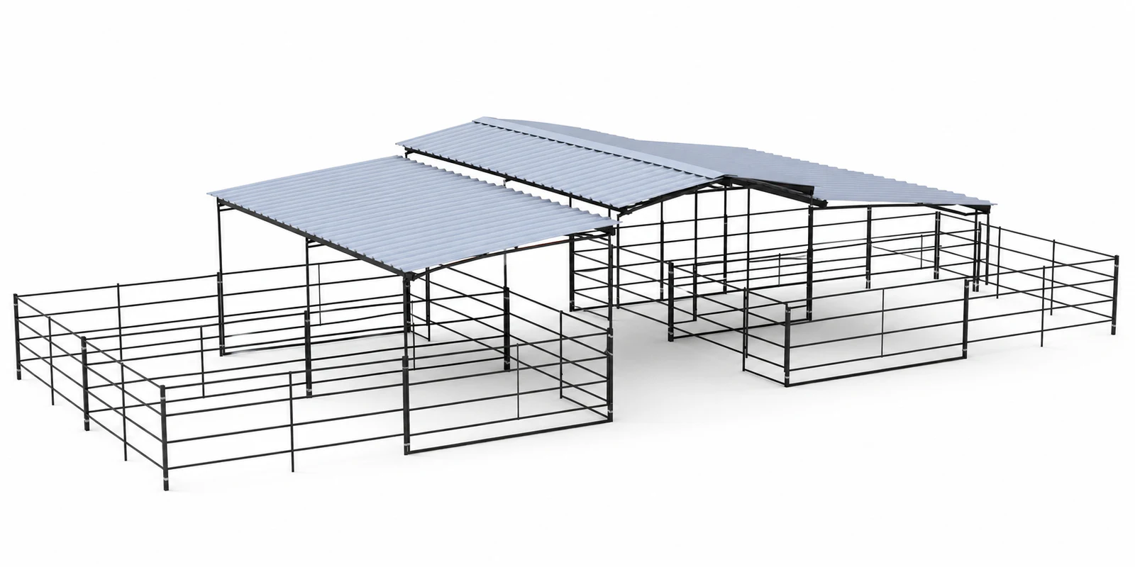 Mare Motel, 4 12x24 Stalls 4-Rail