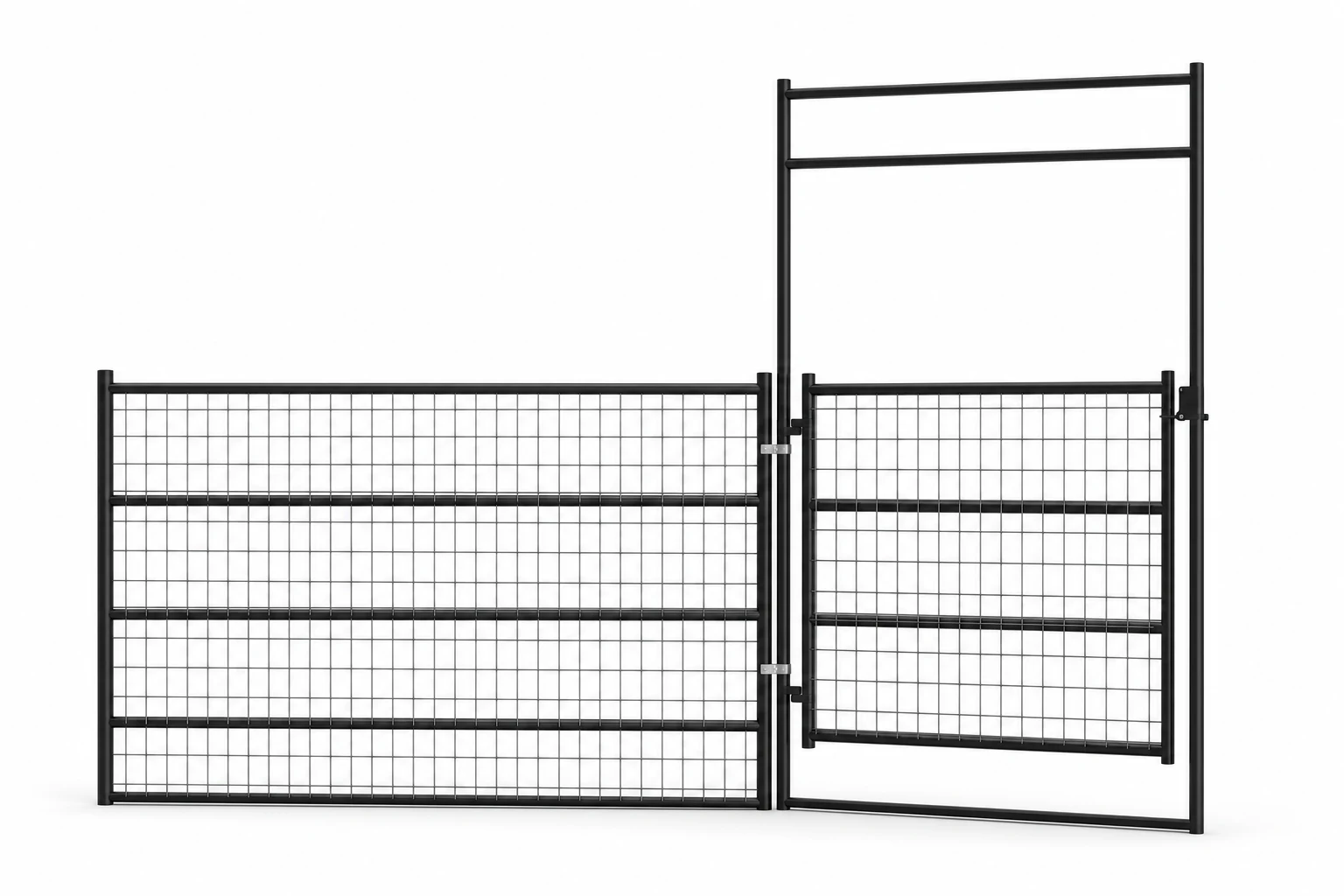 Panel Gate Combo 12ft 4-Rail Wire Mesh