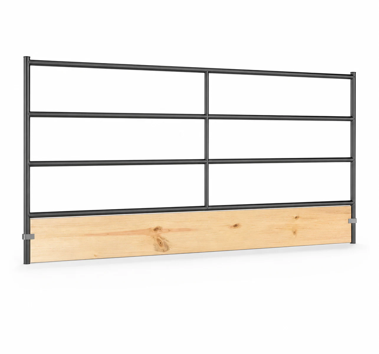 10 ft x 5 ft 5-Rail Wood-Insert Horse Panel