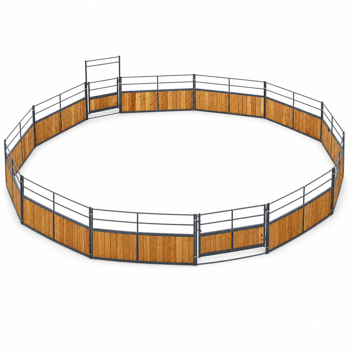 Signature Wooden Round Pen, 10 ft Gate, Wood Excluded