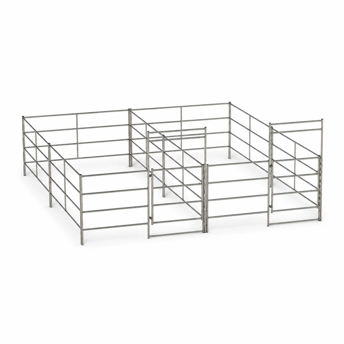 Two 10X20 Side by Side Stall Kit 5 Rail