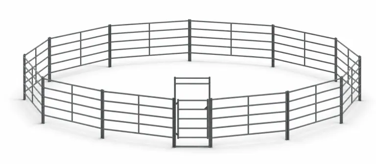 60ft Round Pen 5-Rail