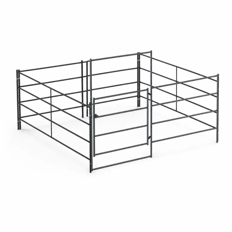 12x12 Horse Stall Kit 4-Rail