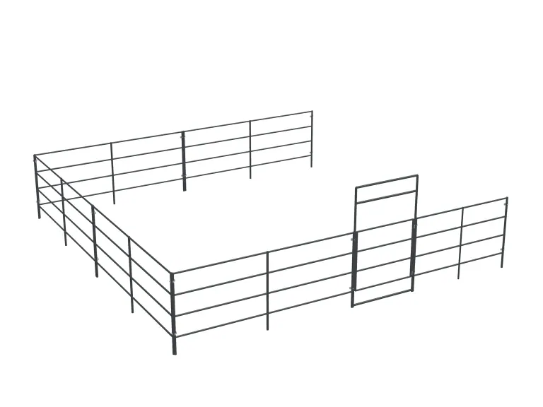 1-Stall 24x24 Add-On, 4-Rail, Uncovered