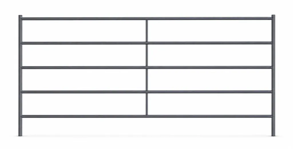 10 ft x 5 ft 5-Rail Horse Corral Panel