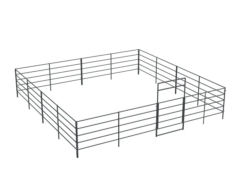1-Stall 24x24, 5-Rail, Uncovered