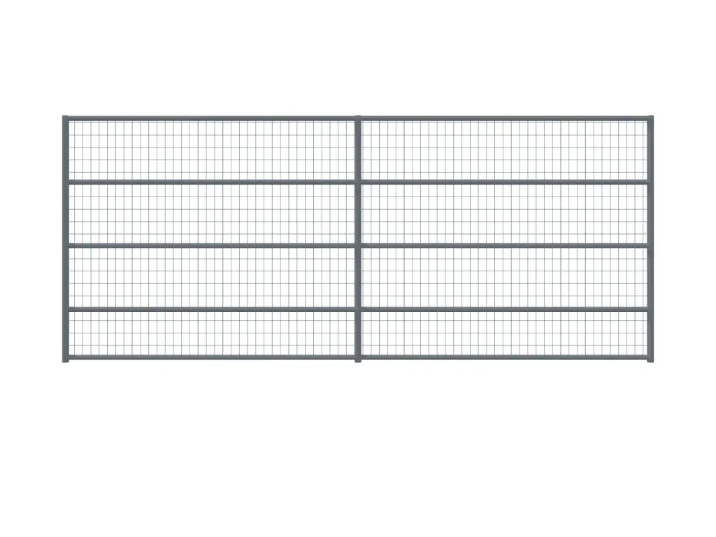 12 x 5 ft Wire Mesh Horse Corral Panel, 4 Rail, 14 Gauge