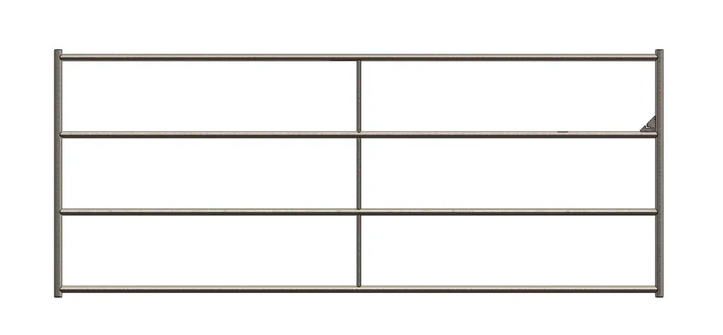Standard Arena Swing Gate 4 Ft X 10 Ft (4 Rail) 14 Gauge