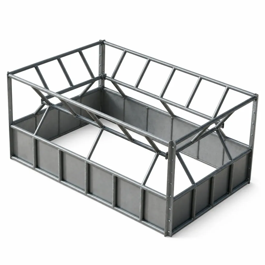 4x8 Heavy Duty Big Bale Cattle Feeder