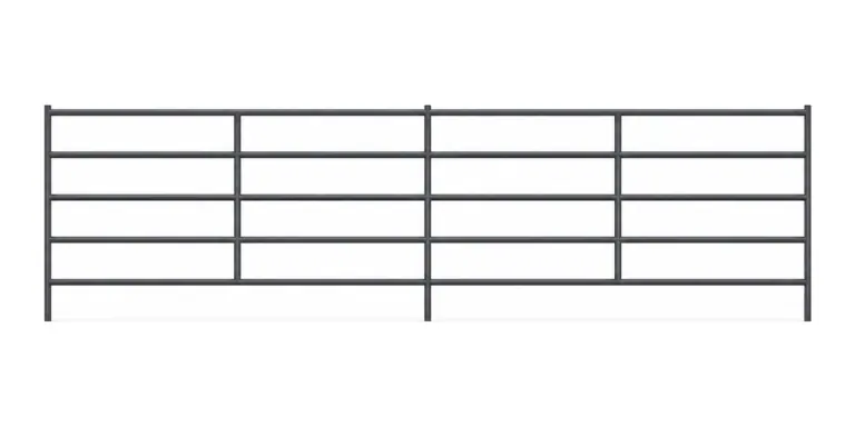 24 ft x 6 ft 6-Rail Mustang Corral Panel