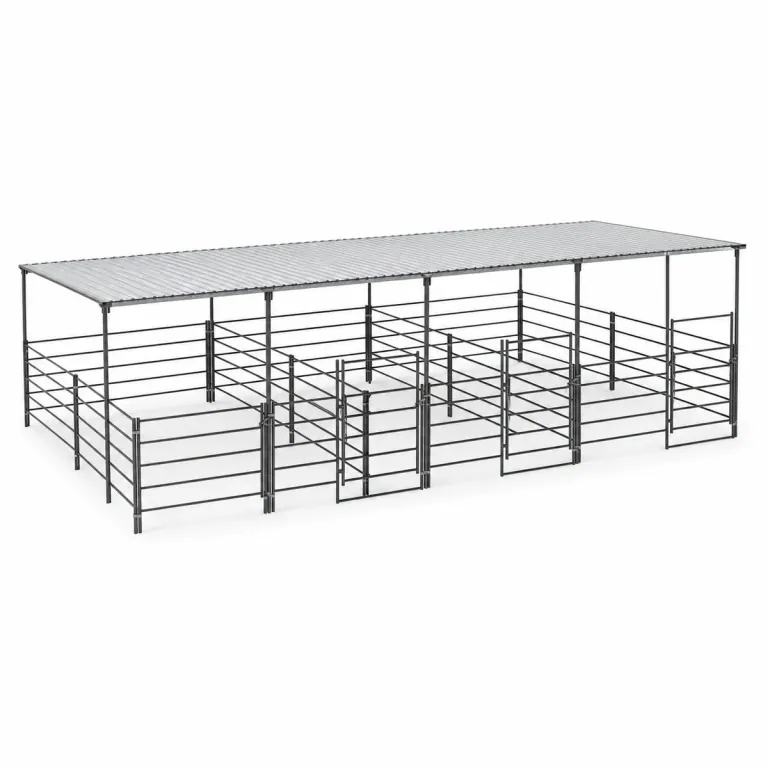 Three 12x24 Stall Side by Side 5-rail