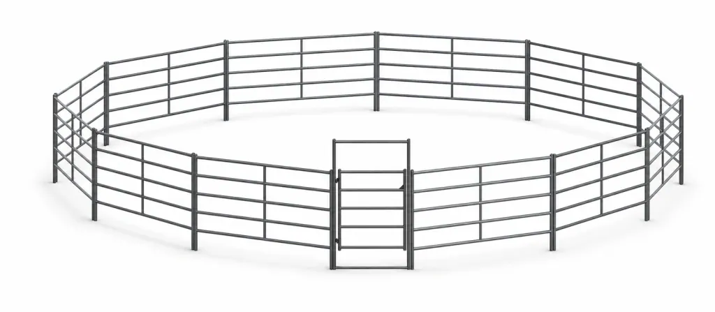 50 ft Round Pen 5-Rail