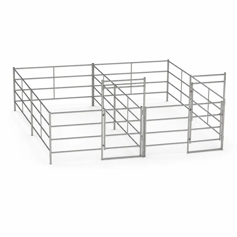 Two 10X20 Side by Side Stall Kit 4 Rail