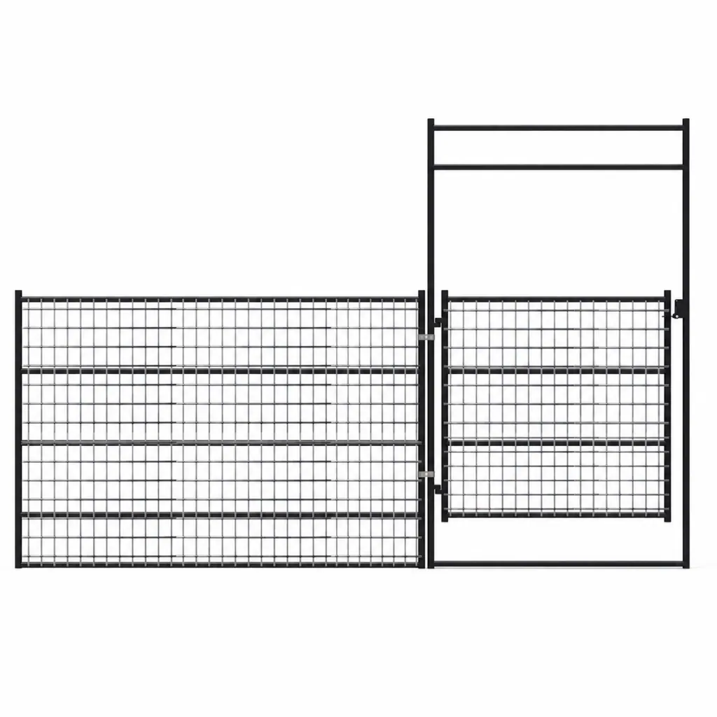 Panel Gate Combo 12ft 4-Rail WIRE MESH (14-Gauge)