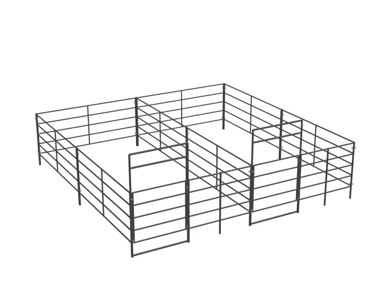 2-Stall 10x20, 5-Rail, Uncovered