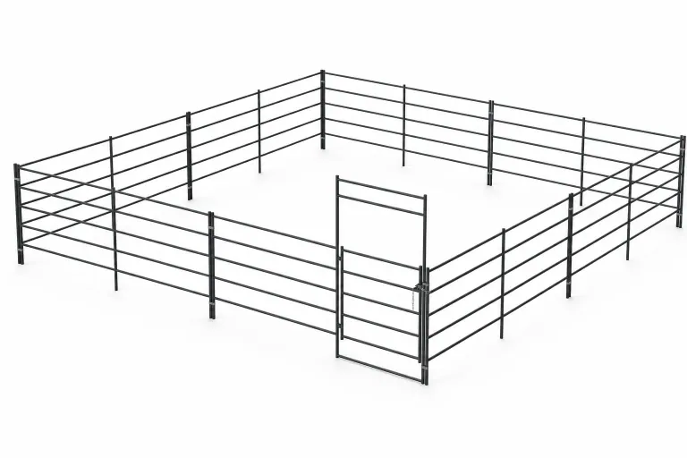 24x24 Horse Stall Kit 5-Rail