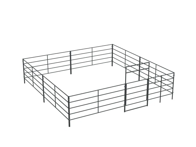 1-Stall 20x20, 5-Rail, Uncovered