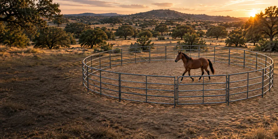 Illustrative ranch equipment setting