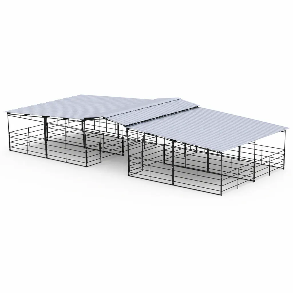 Mare Motel, 4 12x24 Stalls Fully Covered 4-Rail