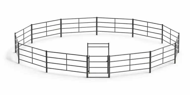 60ft Round Pen 4-Rail