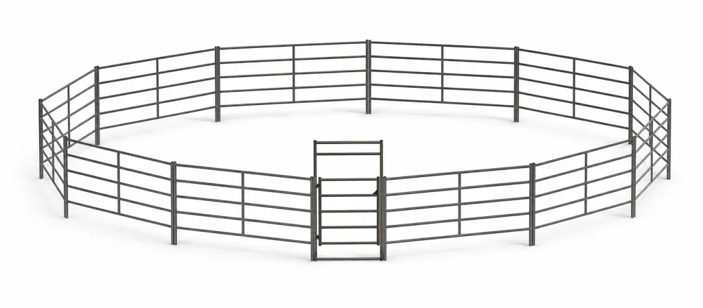 40 ft Round Pen 5-Rail