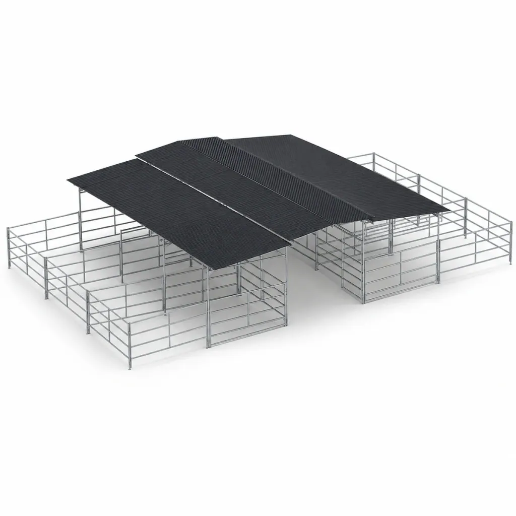 Mare Motel, 6 12x24 Stalls 4-Rail