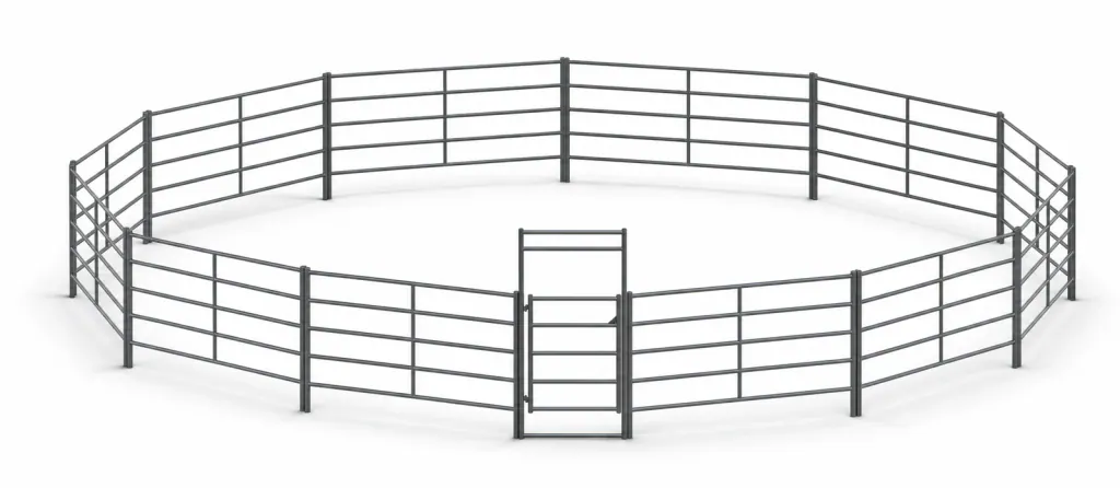 60 ft Round Pen 5-Rail