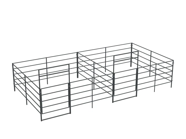 2-Stall 12x12, 5-Rail, Uncovered