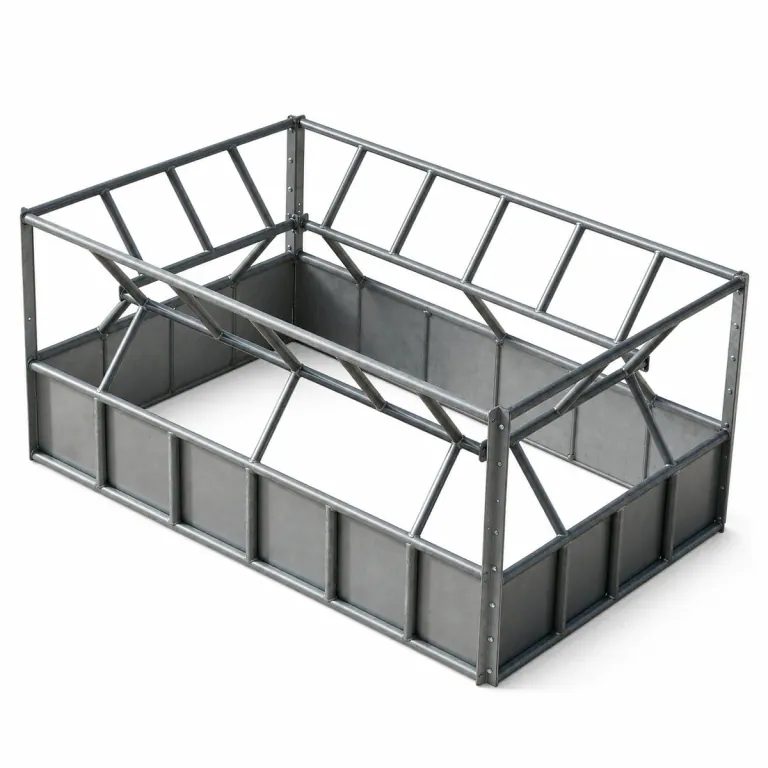 4x8 Heavy Duty Big Bale Cattle Feeder