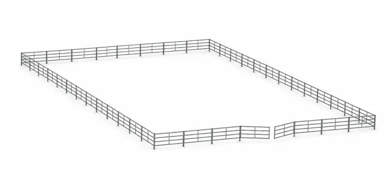 80Ft X 120Ft Riding Arena 4 Rail