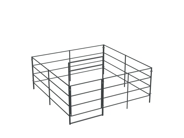 1-Stall 12x12, 4-Rail, Uncovered