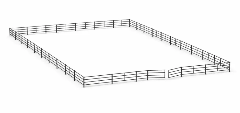 120Ft X 200Ft Riding Arena 5 Rail